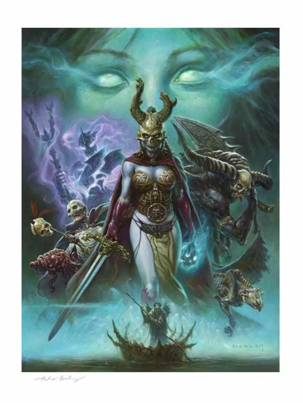 Court of the Dead - The Transcendence of Spirit Premium Art Print by Alex Horley