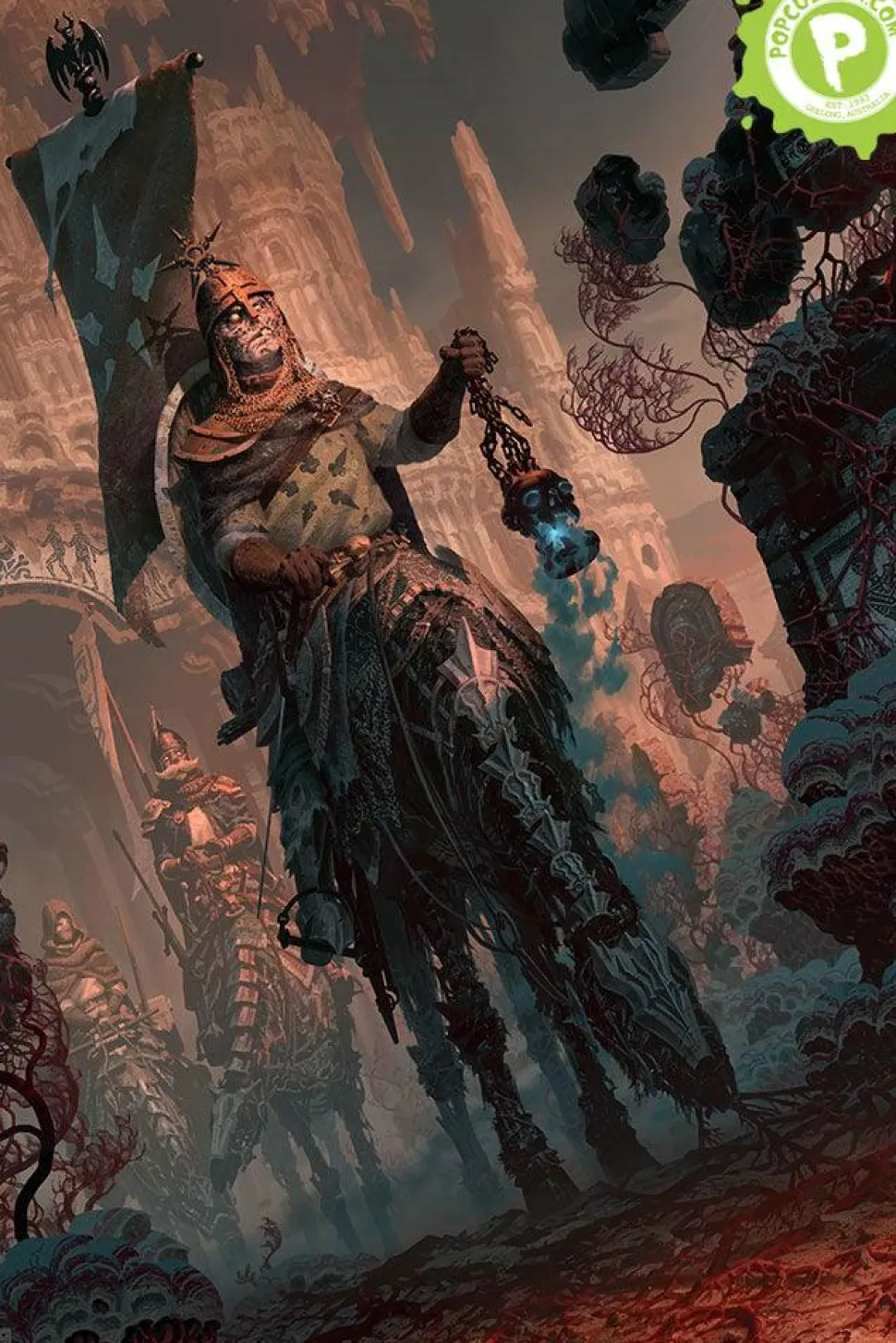 Court of the Dead - Underworld Quest Knight Relic Ravlatch Fine Art Print by Fabian Schlaga