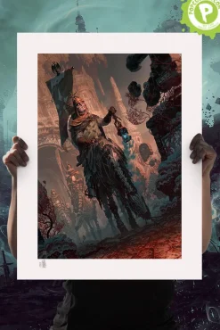 Court of the Dead - Underworld Quest Knight Relic Ravlatch Fine Art Print by Fabian Schlaga