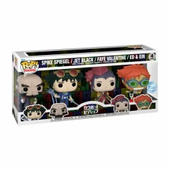 Cowboy Bebop - Spike Spiegel, Jet Black, Faye Valentine, Ed & Ein Pop! Vinyl Figure 4-Pack