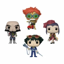 Cowboy Bebop - Spike Spiegel, Jet Black, Faye Valentine, Ed & Ein Pop! Vinyl Figure 4-Pack