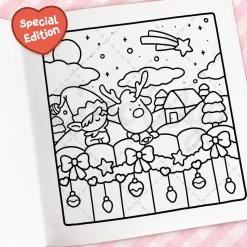 Cozy Christmas: Cute & Comfy Colouring Book by Coco Wyo Paperback Book
