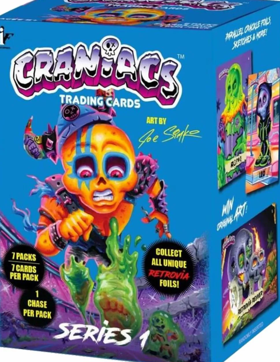 Craniacs - Series 1 Trading Cards Blaster Box (7 Packs)