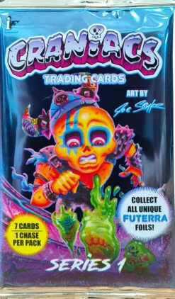 Craniacs - Series 1 Trading Cards Hobby Booster Pack (7 Cards)