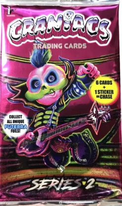 Craniacs - Series 2 Trading Cards Hobby Booster Pack (7 Cards)