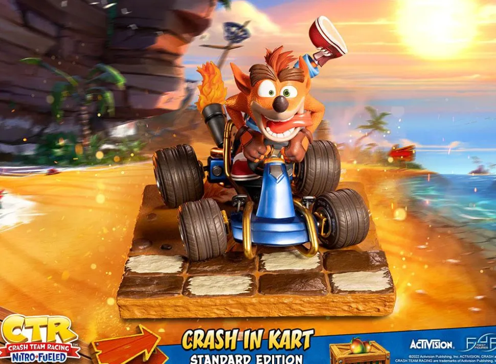 Crash Team Racing: Nitro-Fueled - Crash in Kart 12” Statue