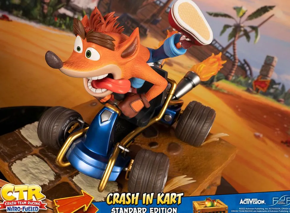 Crash Team Racing: Nitro-Fueled - Crash in Kart 12” Statue