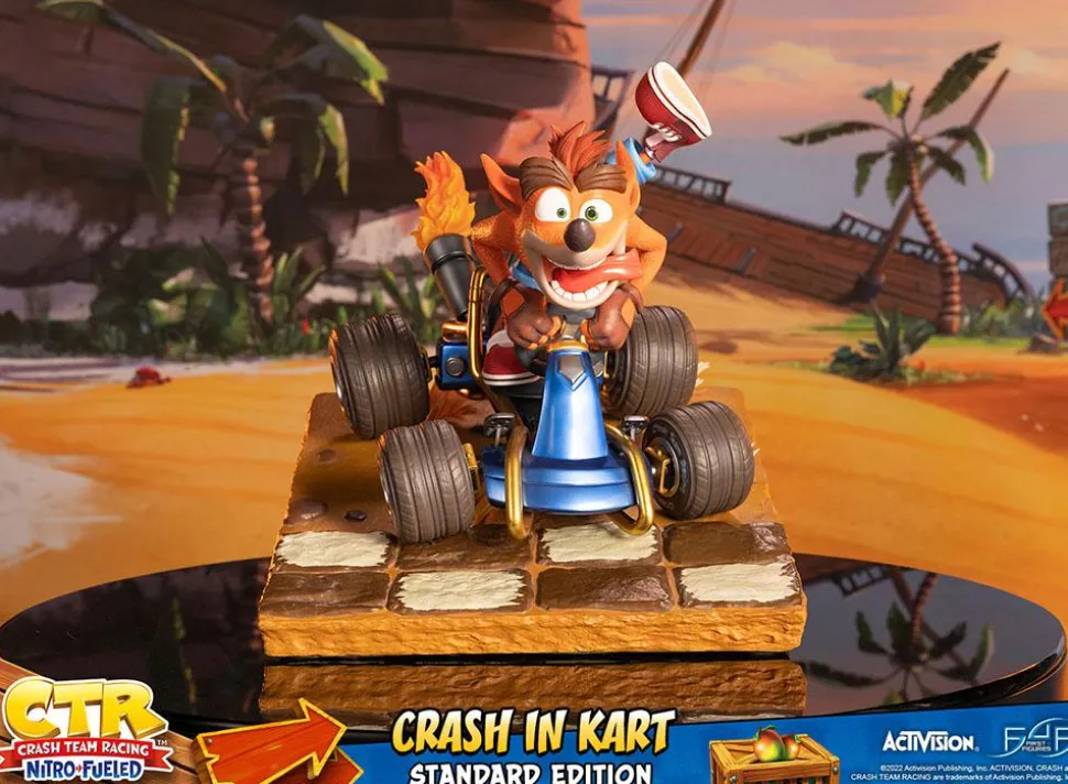 Crash Team Racing: Nitro-Fueled - Crash in Kart 12” Statue