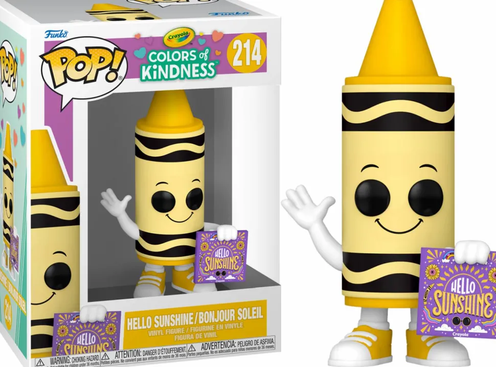 Crayola - Hello Sunshine Yellow Crayon Pop! Vinyl Figure