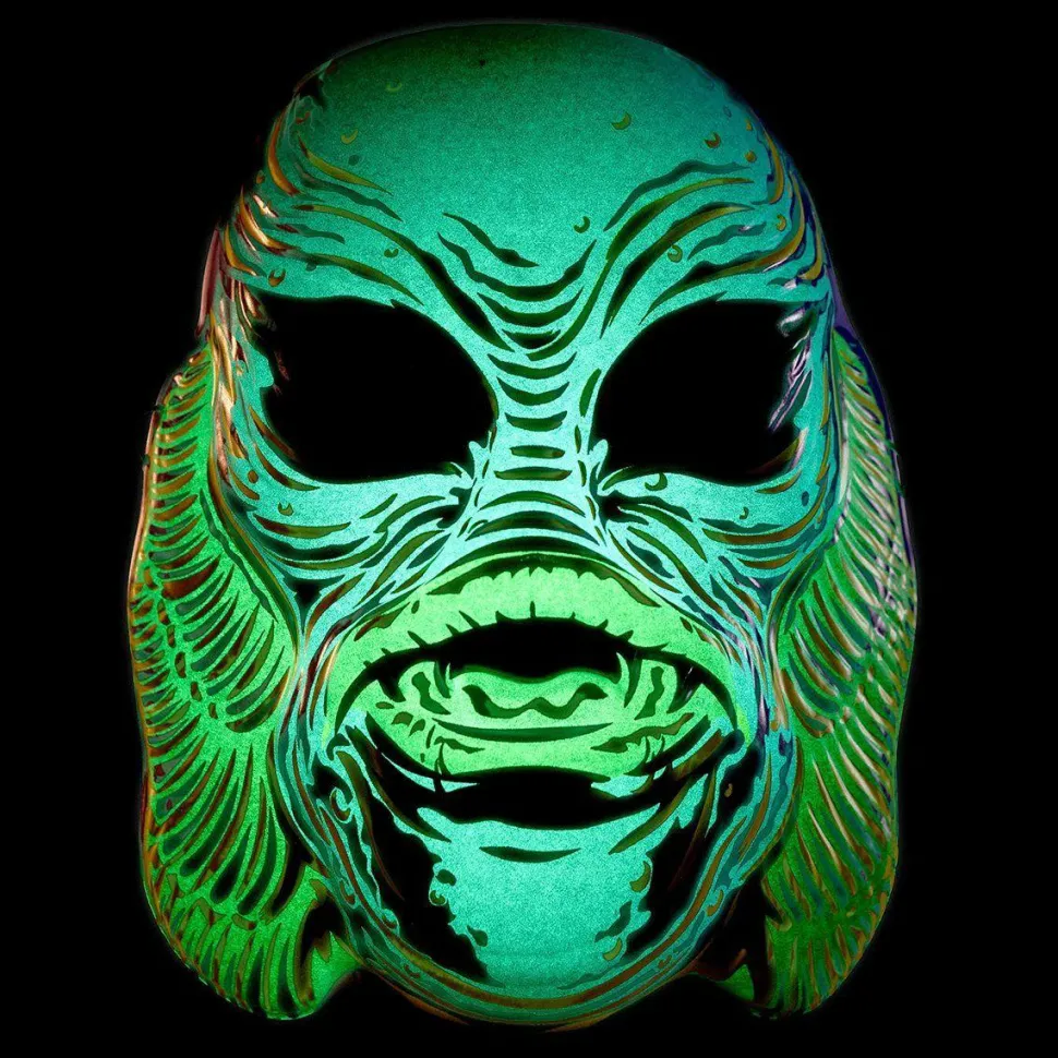 Creature from the Black Lagoon (1954) - The Creature (Purple) Glow-in-the-Dark Vacuform Retro Monster Mask