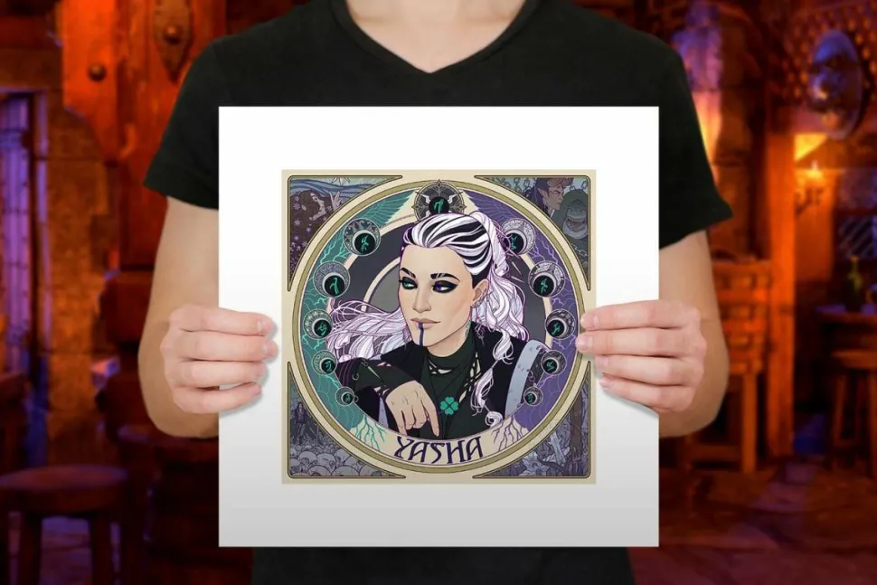 Critical Role - Mighty Nein Portrait Series: Yasha Fine Art Print by Sam Hogg