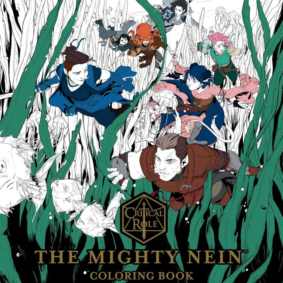 Critical Role - The Mighty Nein Colouring Book Paperback