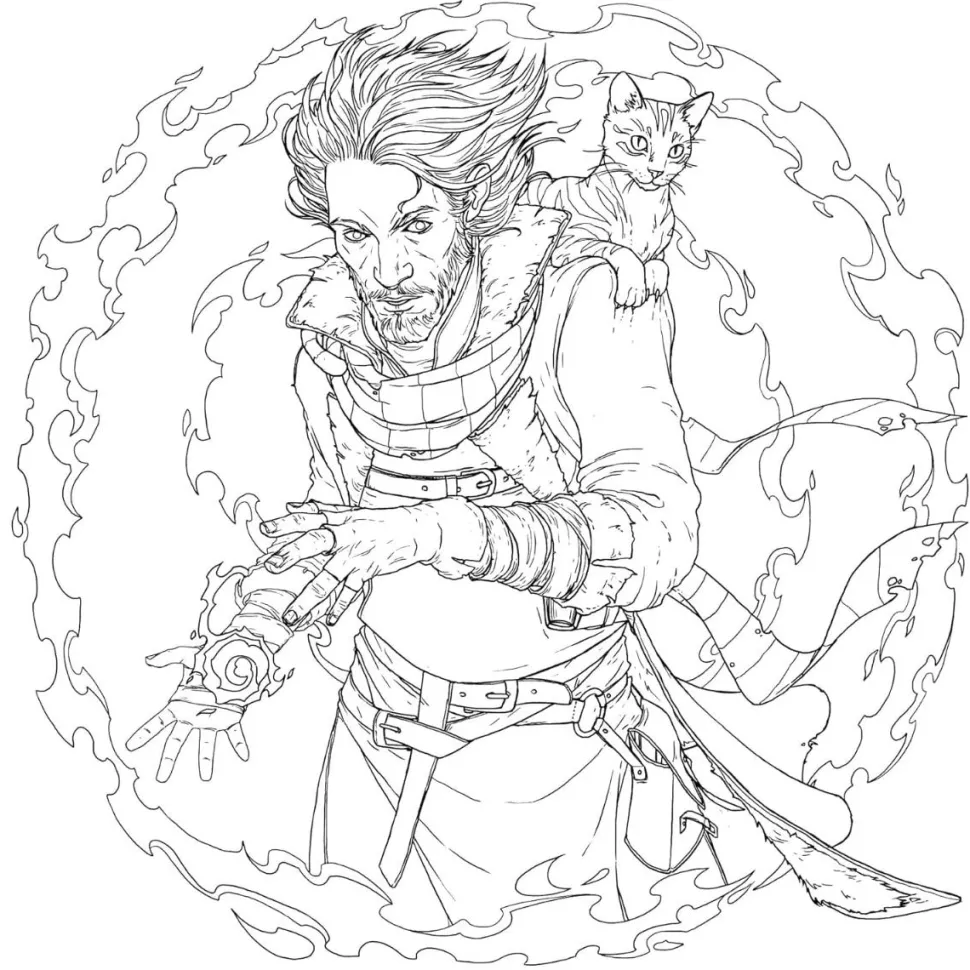 Critical Role - The Mighty Nein Colouring Book Paperback