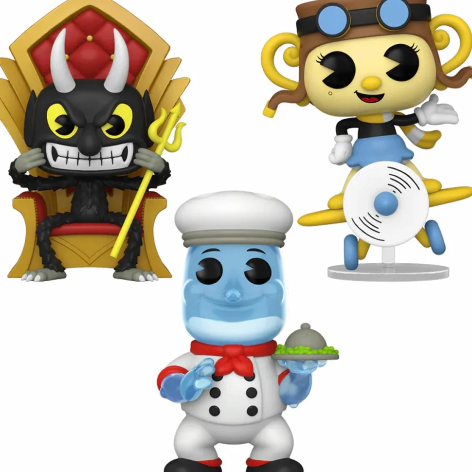 Cuphead - Rubber Hose Pop! Vinyl Figure Bundle (Set of 3)