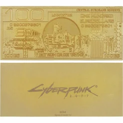 Cyberpunk 2077 - 100 Eurodollars Limited Edition 24K Gold Plated Metal Replica