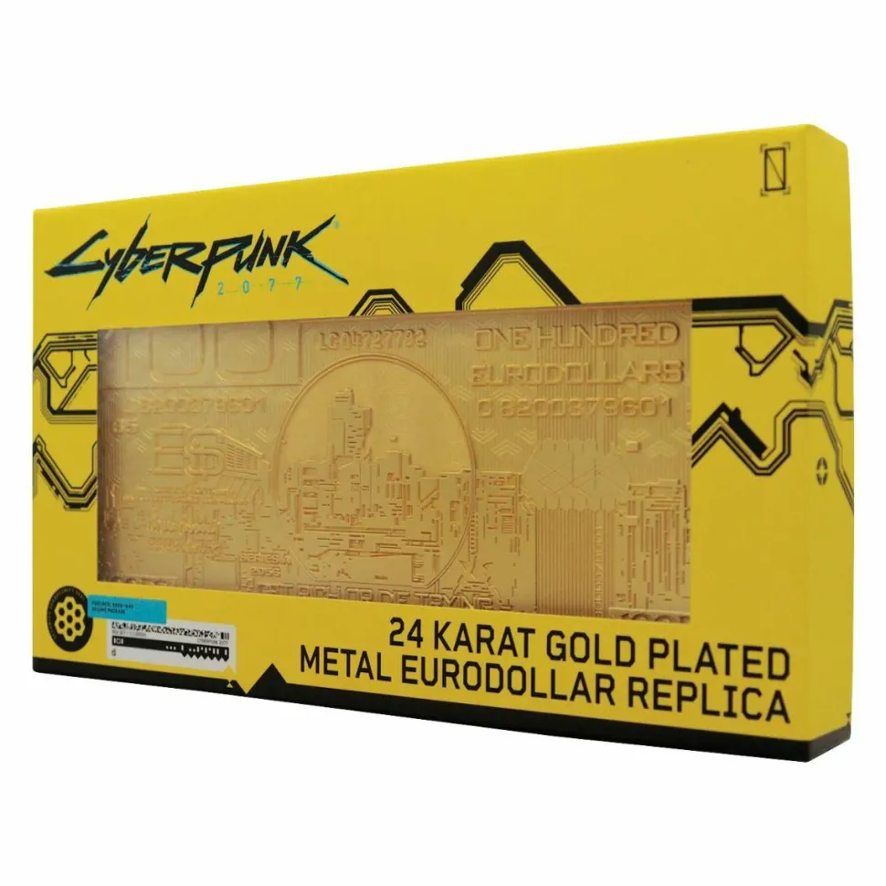 Cyberpunk 2077 - 100 Eurodollars Limited Edition 24K Gold Plated Metal Replica