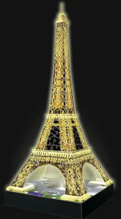3D Puzzle - Eiffel Tower at Night 18.5” 3D Jigsaw Puzzle