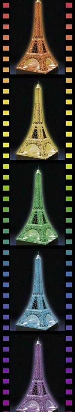 3D Puzzle - Eiffel Tower at Night 18.5” 3D Jigsaw Puzzle