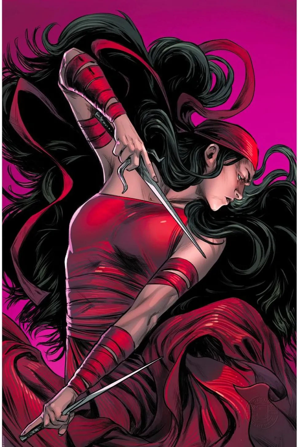 Daredevil - Elektra: Woman Without Fear #3 Variant Cover Fine Art Print by Carmen Carnero