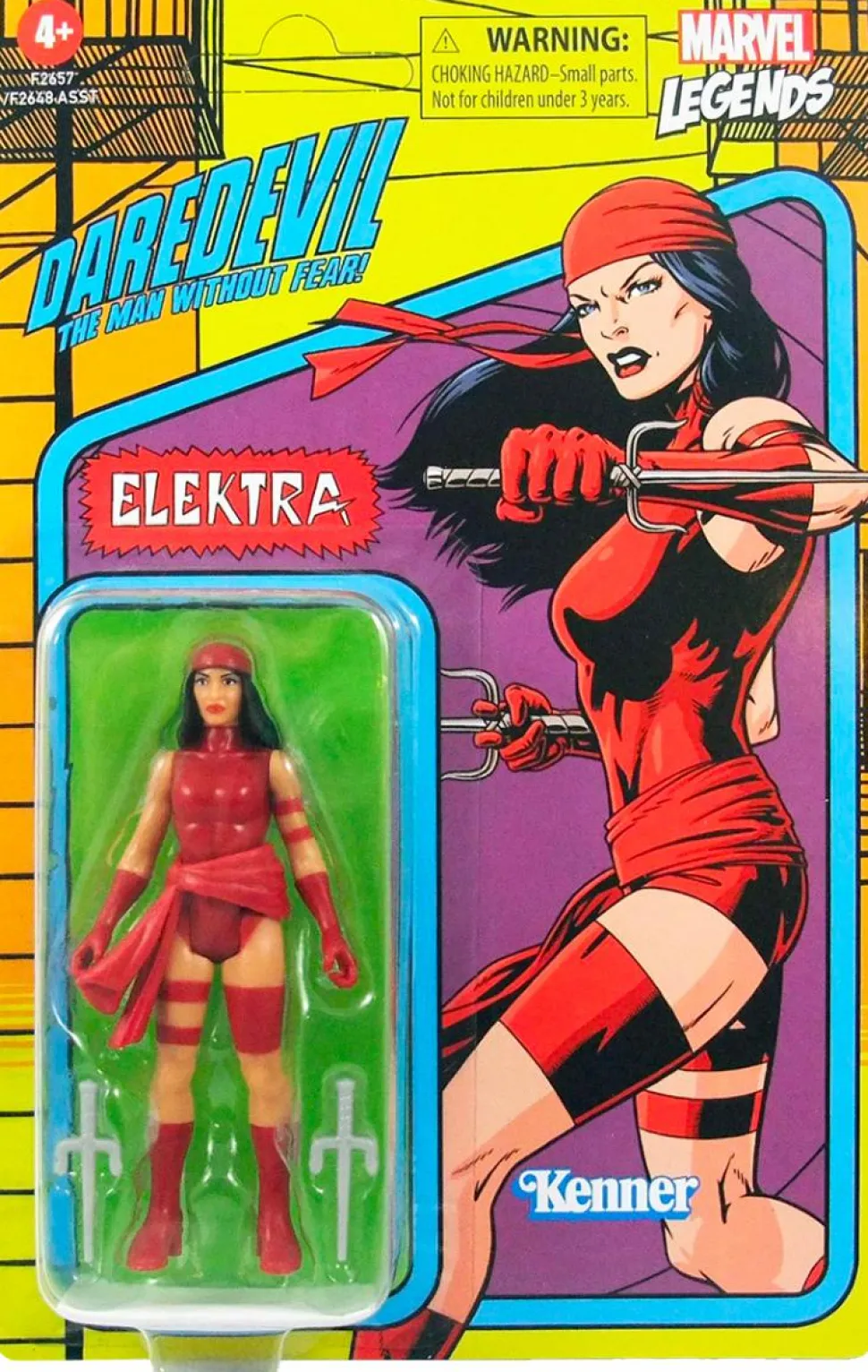 Daredevil: The Man Without Fear - Elektra Marvel Legends Retro Kenner 3.75” Action Figure