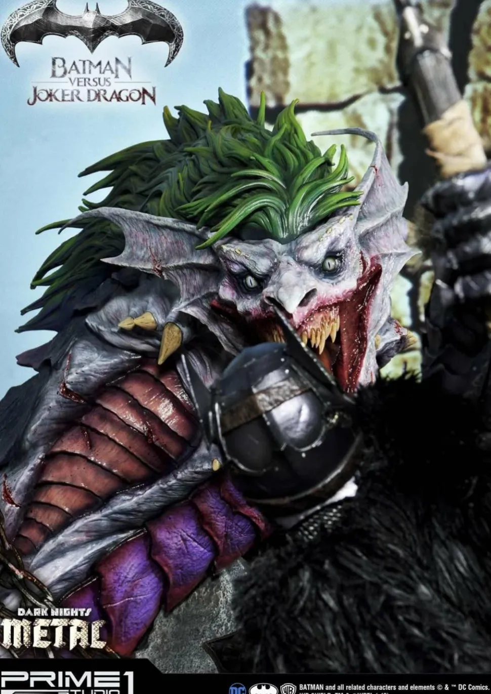 Dark Nights: Metal - Batman Versus Joker Dragon 1/3 Scale Statue