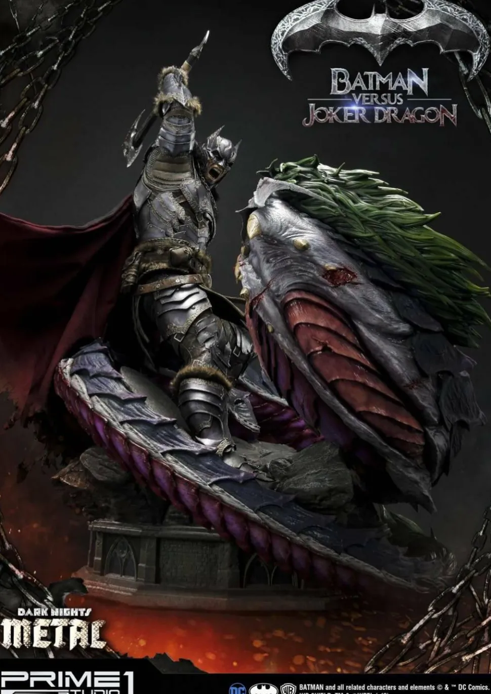 Dark Nights: Metal - Batman Versus Joker Dragon 1/3 Scale Statue