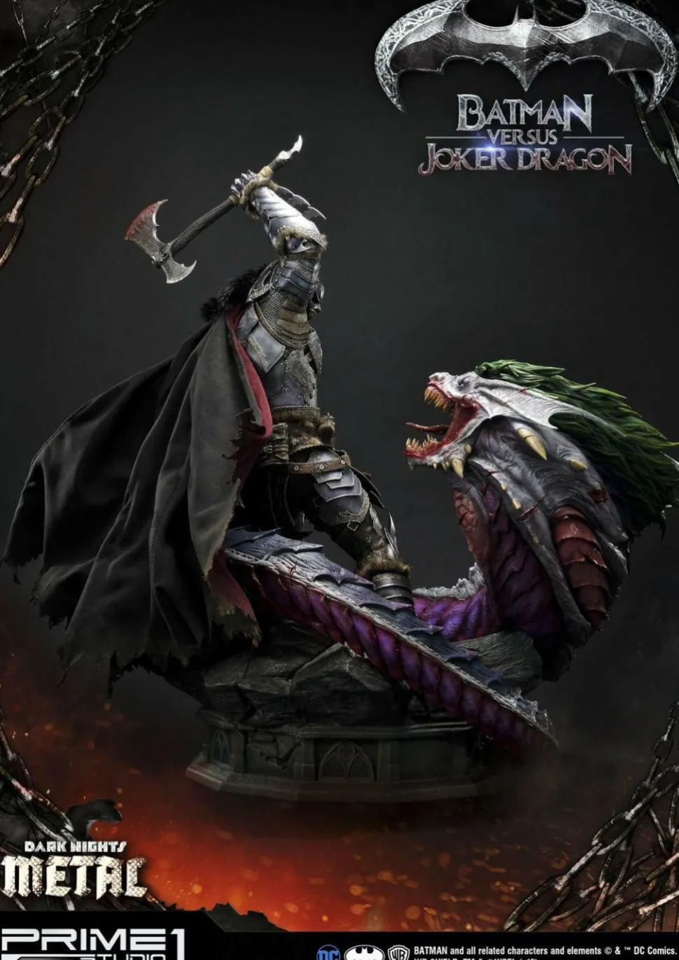Dark Nights: Metal - Batman Versus Joker Dragon 1/3 Scale Statue