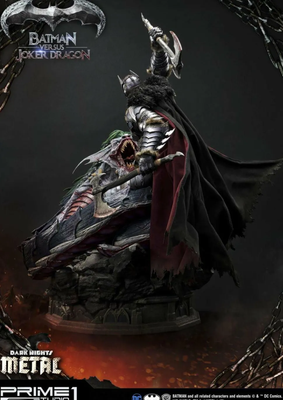 Dark Nights: Metal - Batman Versus Joker Dragon 1/3 Scale Statue