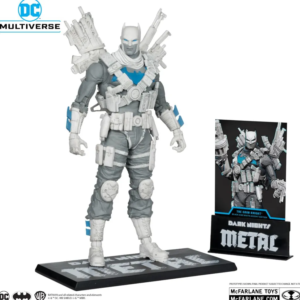 Dark Nights: Metal - The Grim Knight Black & White Accent Edition DC Multiverse Gold Label 7" Scale Action Figure
