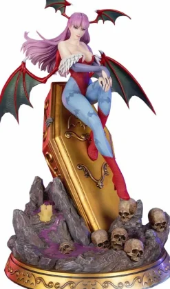 Darkstalkers - Morrigan Aensland Player 2 with Gold Coffin 1/6th Scale Statue