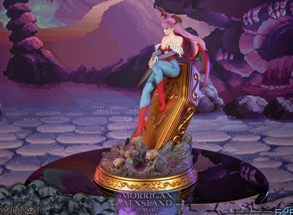 Darkstalkers - Morrigan Aensland Player 2 with Gold Coffin 1/6th Scale Statue