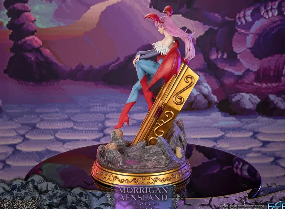 Darkstalkers - Morrigan Aensland Player 2 with Gold Coffin 1/6th Scale Statue