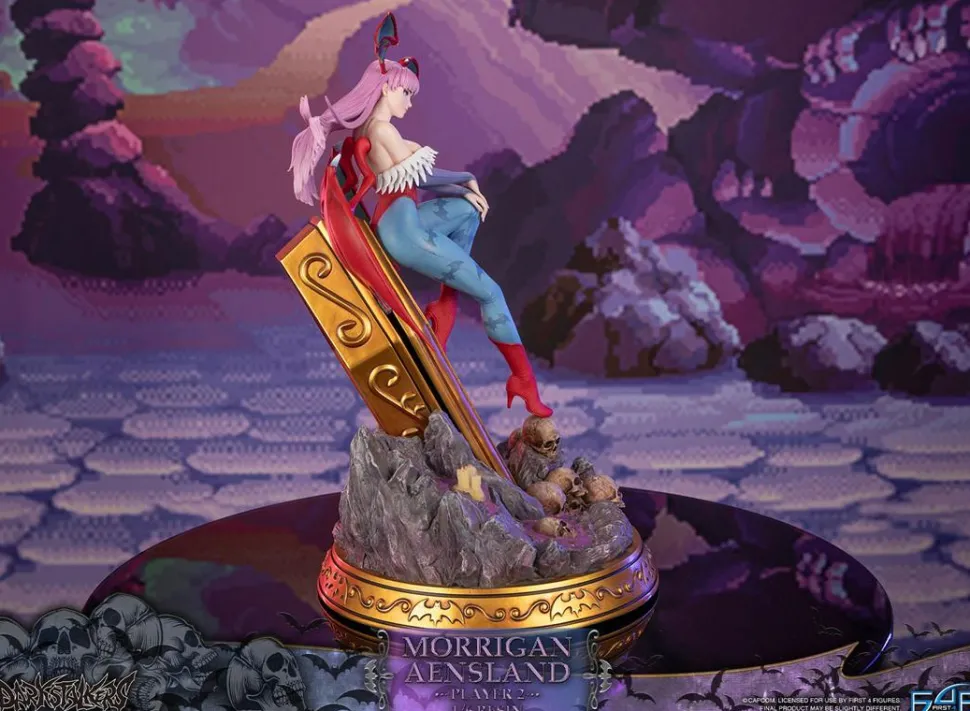 Darkstalkers - Morrigan Aensland Player 2 with Gold Coffin 1/6th Scale Statue