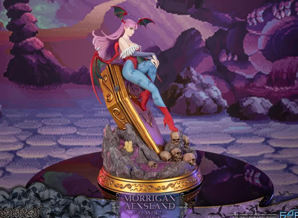 Darkstalkers - Morrigan Aensland Player 2 with Gold Coffin 1/6th Scale Statue