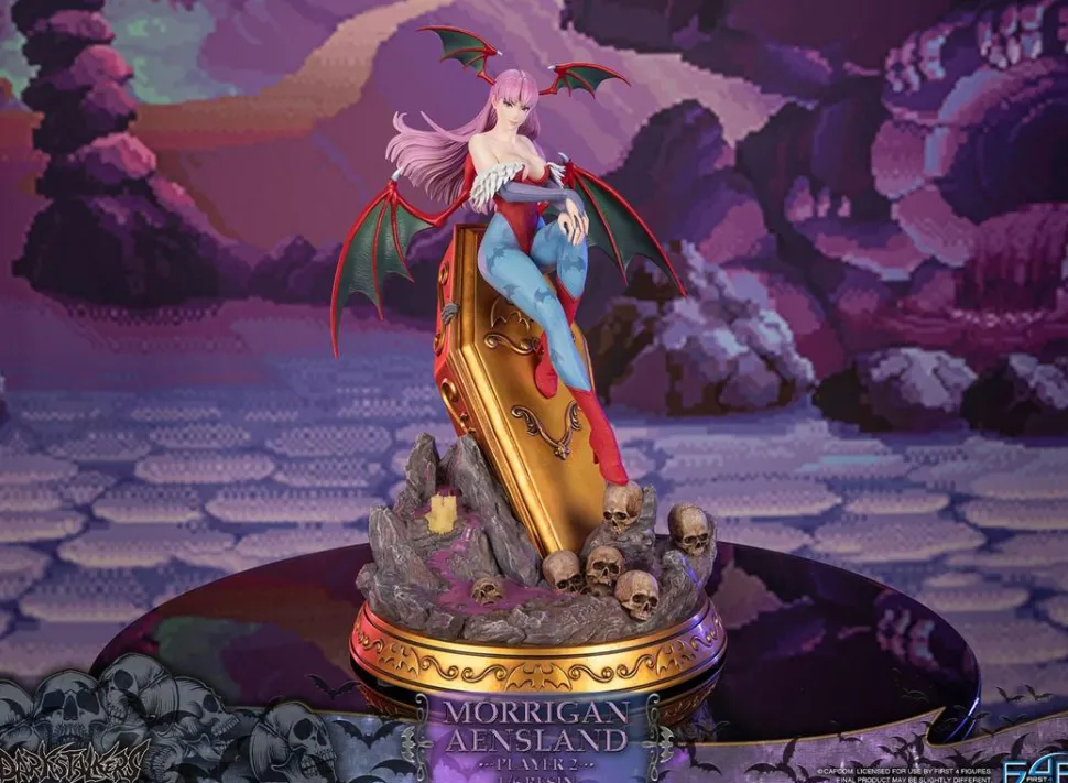Darkstalkers - Morrigan Aensland Player 2 with Gold Coffin 1/6th Scale Statue