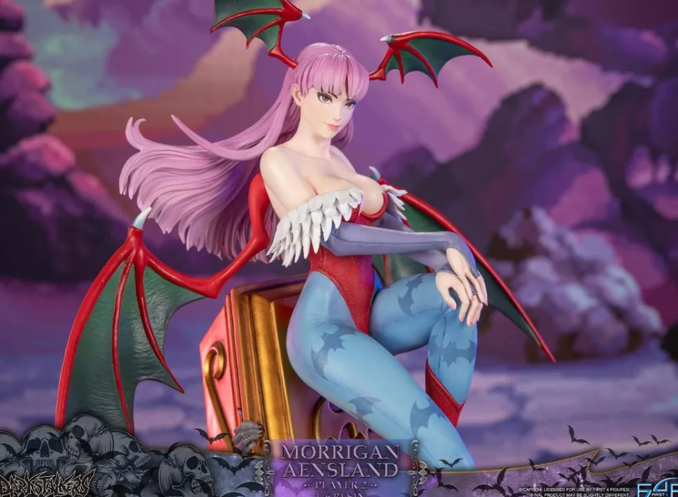 Darkstalkers - Morrigan Aensland Player 2 with Gold Coffin 1/6th Scale Statue