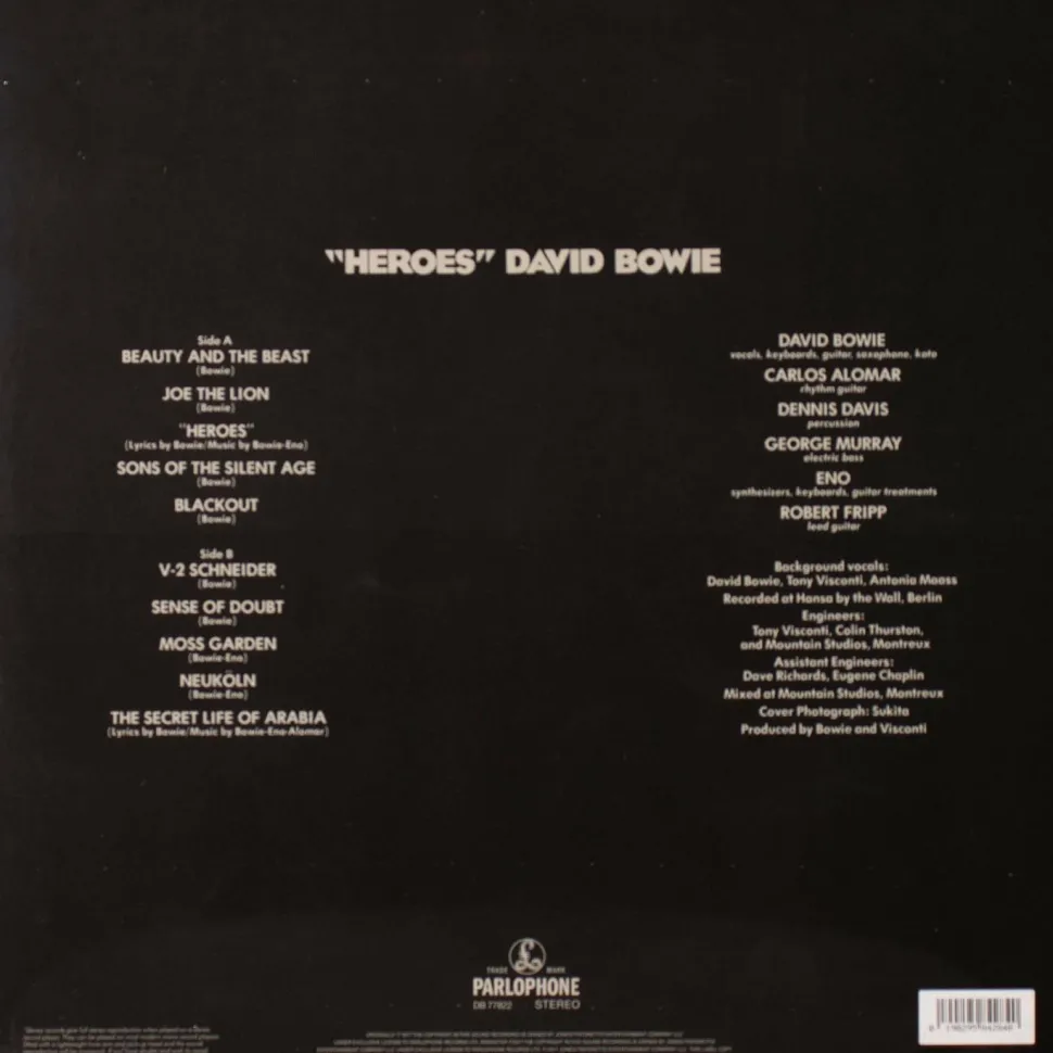 David Bowie - "Heroes" LP Vinyl Record