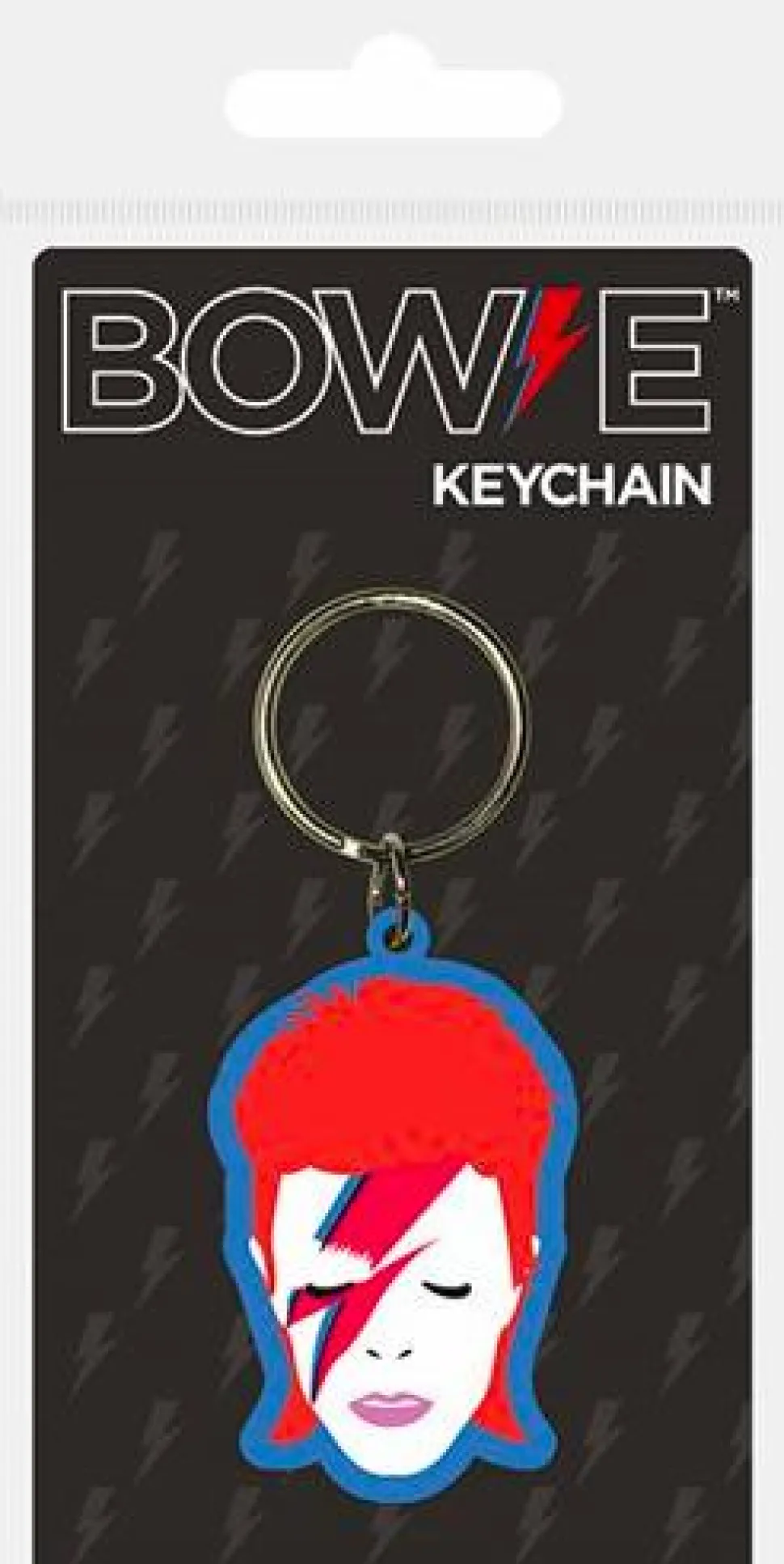 David Bowie - Ziggy Stardust Rubber Keychain
