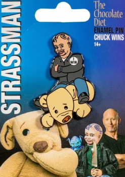David Strassman: The Chocolate Diet - Chuck Wins Enamel Pin