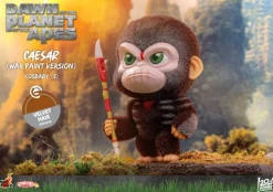 Dawn of the Planet of the Apes (2014) - Caesar (War Paint Version) Velvet Hair Cosbaby (S) Hot Toys Figure