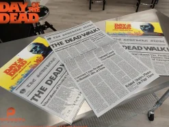 Day of the Dead (1985) - "The Dead Walk!" Newspaper 1:1 Scale Life-Scale Prop Replica