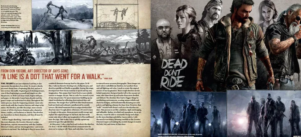 Days Gone - The Art of Days Gone Hardcover Book