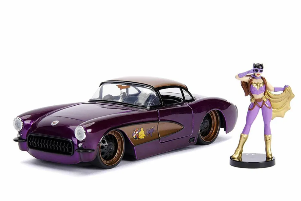 DC Bombshells - 1957 Chevy Corvette with Batgirl 1/24th Scale Hollywood Rides Die-Cast Vehicle
