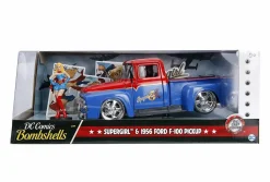 DC Bombshells - 1956 Ford F100 Pickup with Supergirl 1/24th Scale Hollywood Rides Die-Cast Vehicle