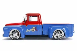 DC Bombshells - 1956 Ford F100 Pickup with Supergirl 1/24th Scale Hollywood Rides Die-Cast Vehicle