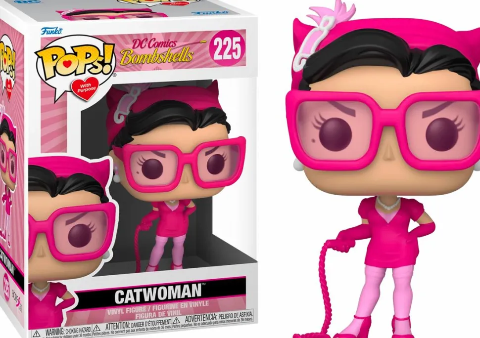 DC Bombshells - Catwoman Breast Cancer Awareness Pop! Vinyl Figure (Pops! with Purpose)