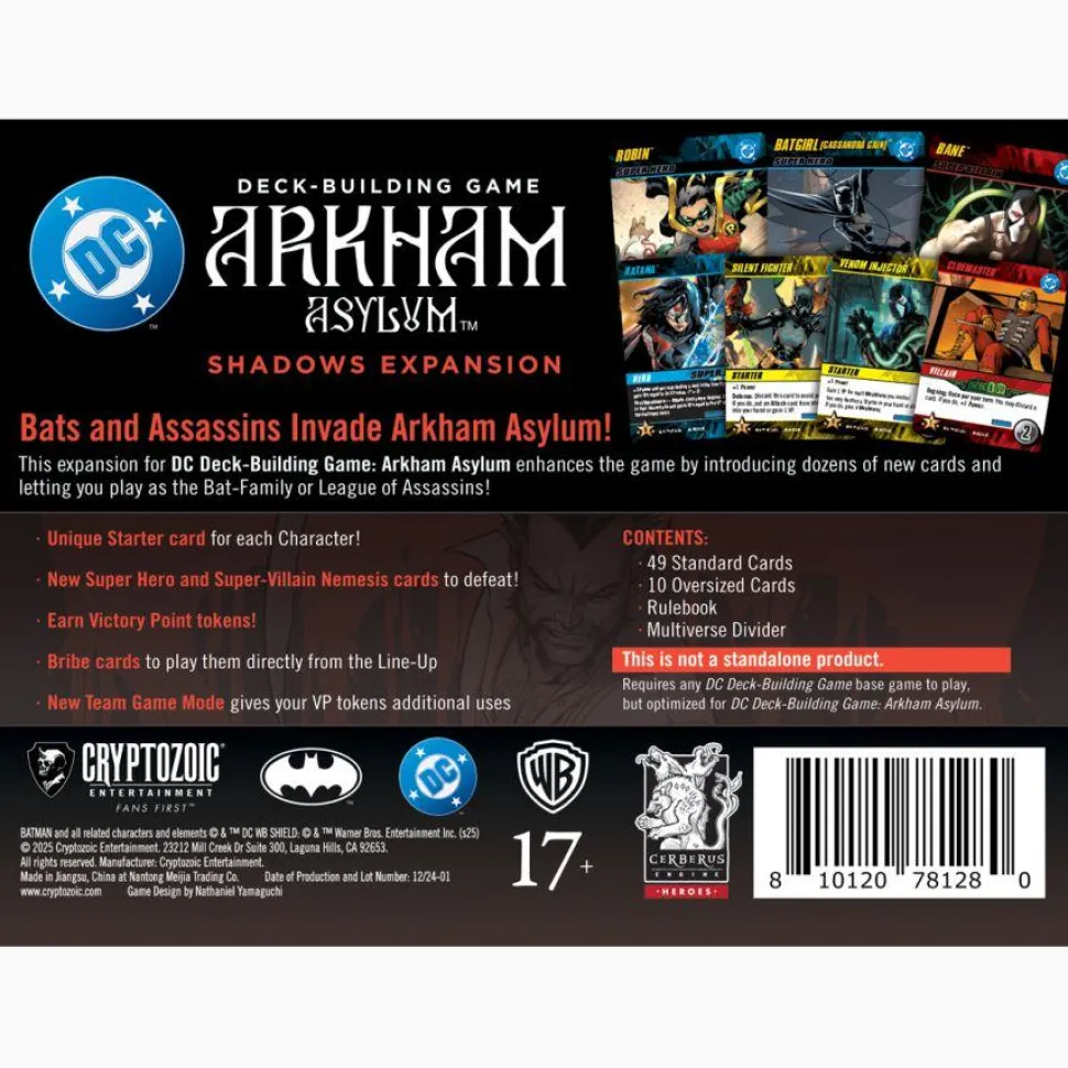 DC Comics - DC Deck-Building Game: Arkham Asylum: Shadows Expansion