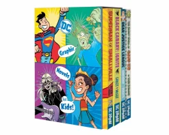 DC Comics - DC Graphic Novels for Kids Paperback Book Box Set of 4