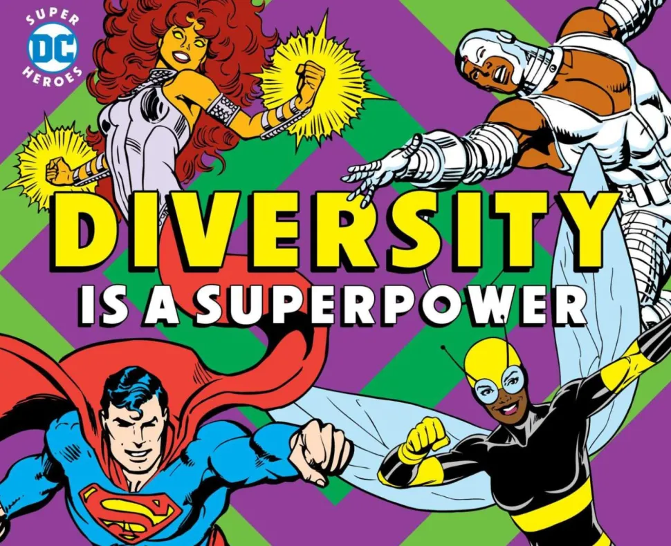 DC Comics - Diversity Is A Superpower Board Book Hardcover