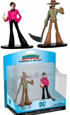 DC Comics - HeroWorld Two-Face & Scarecrow 4” Vinyl Figure 2-Pack